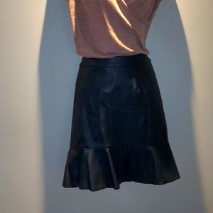 Ricki's black "leather" skirt size 12